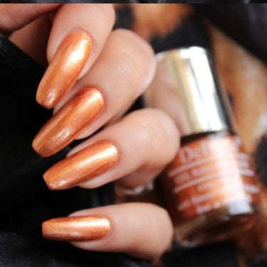 DeBelle Gel Nail Polish Rustique Copper (Rose Gold Copper), 8 ml - Enriched with natural Seaweed Extract, cruelty Free, Toxic Free Glossy Finish
